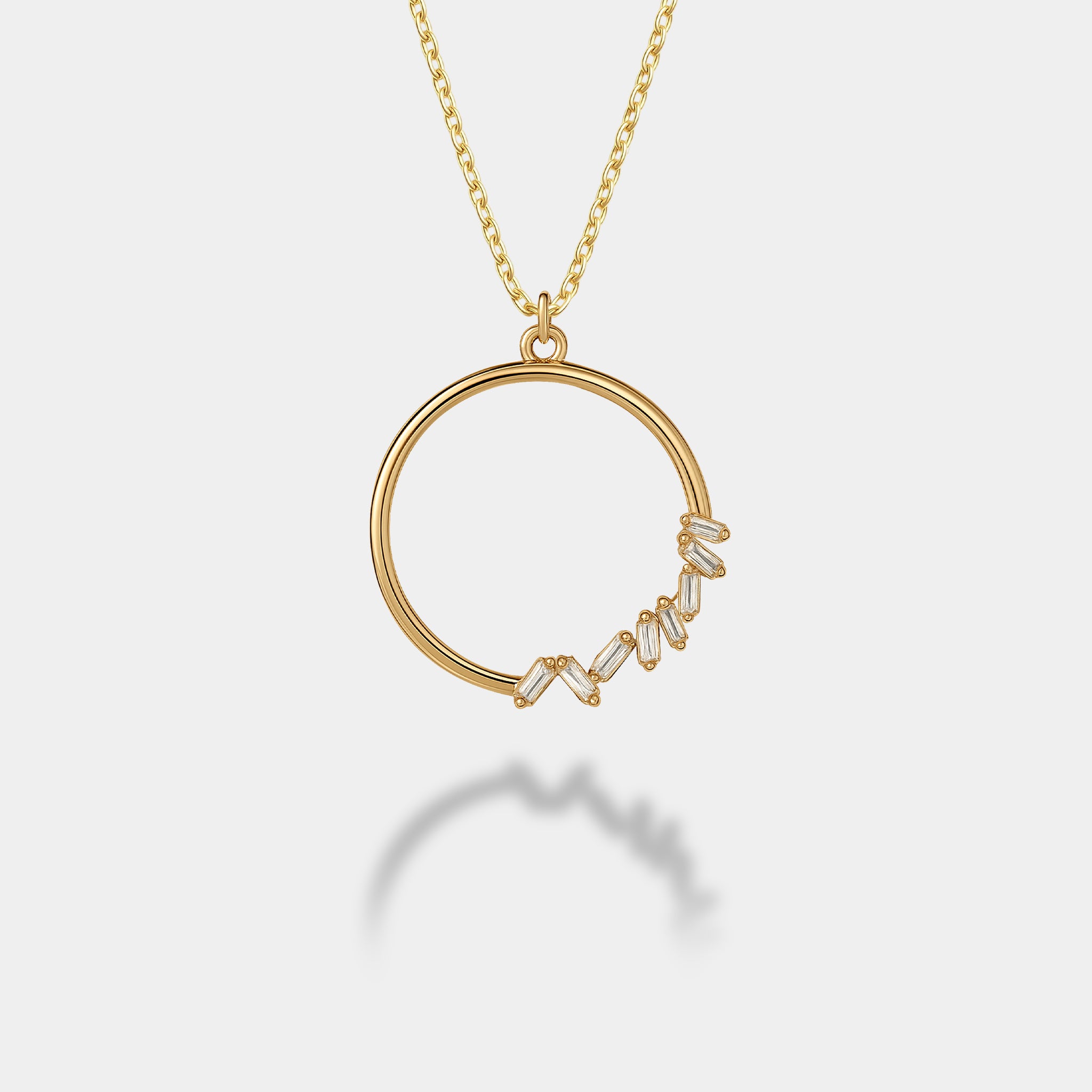 Baget Taş Halka Kolye