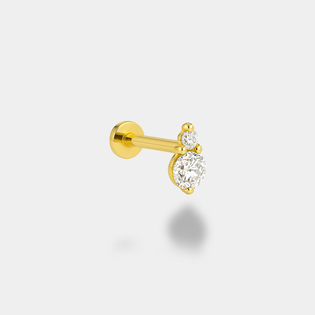 Çift Taş Piercing