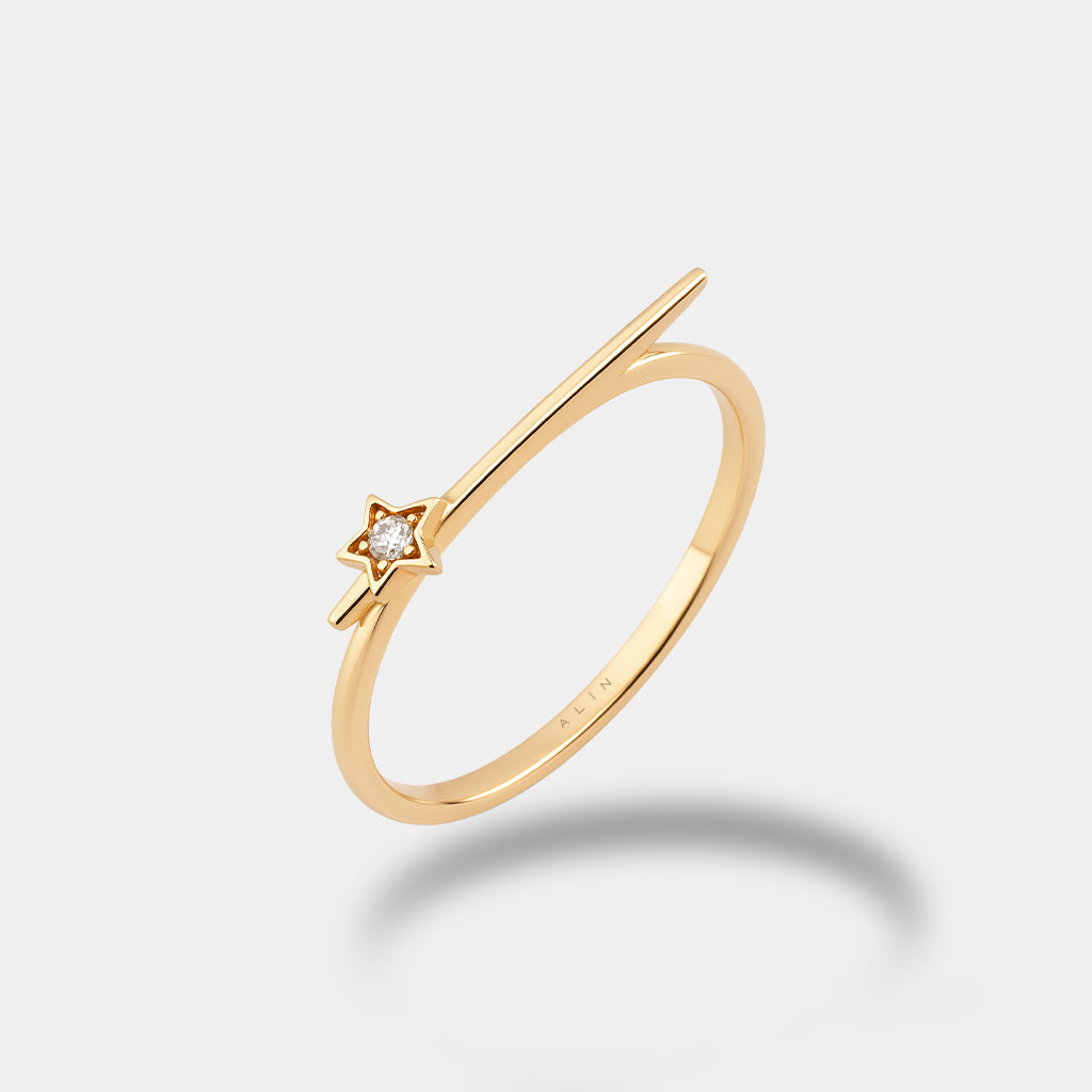 Çizgi Yıldız Yüzük