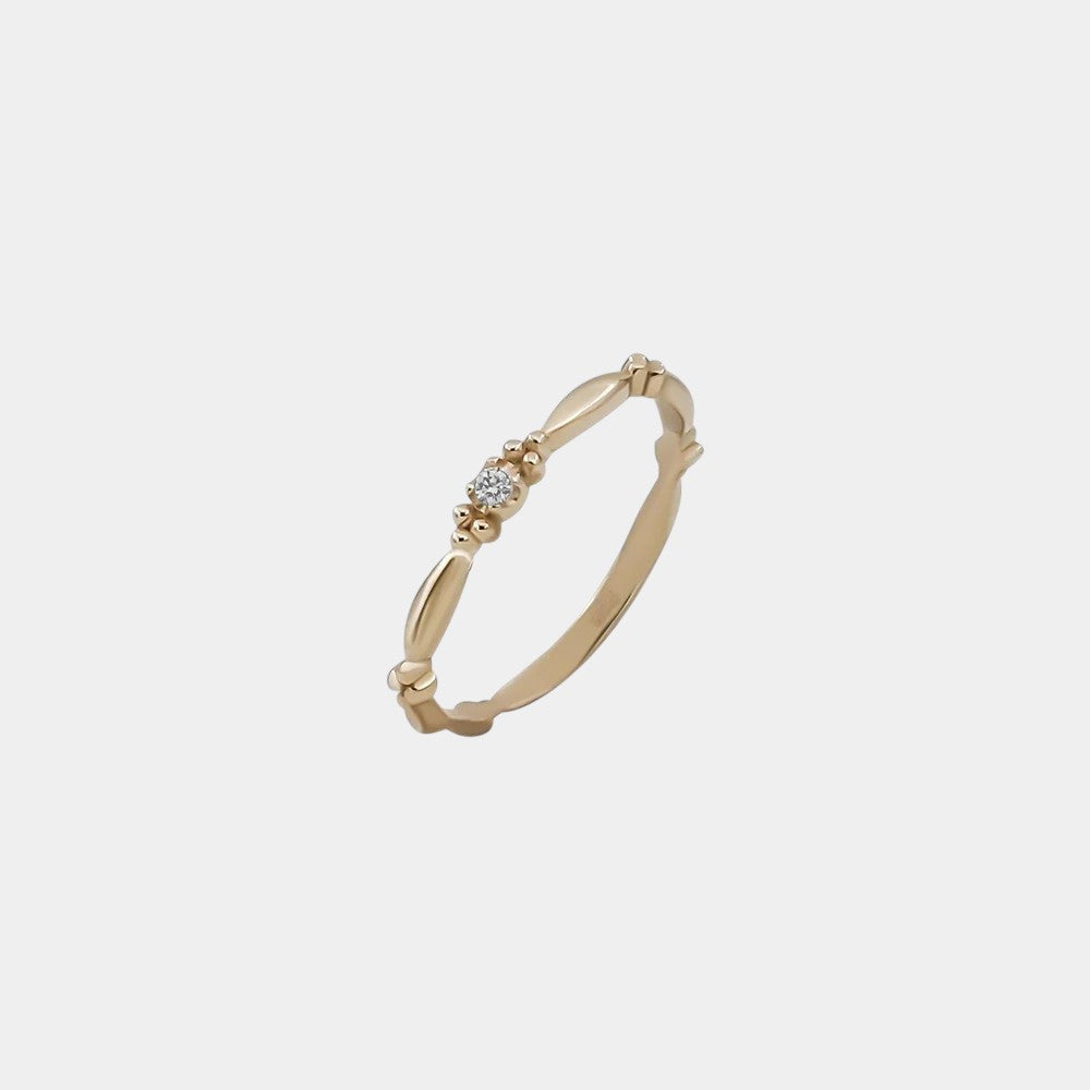 İnce Taşlı Yüzük