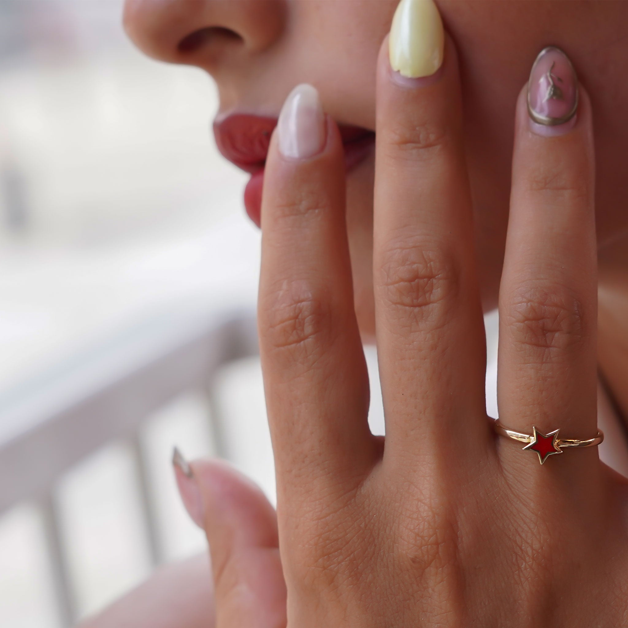 Mineli Yıldız Yüzük