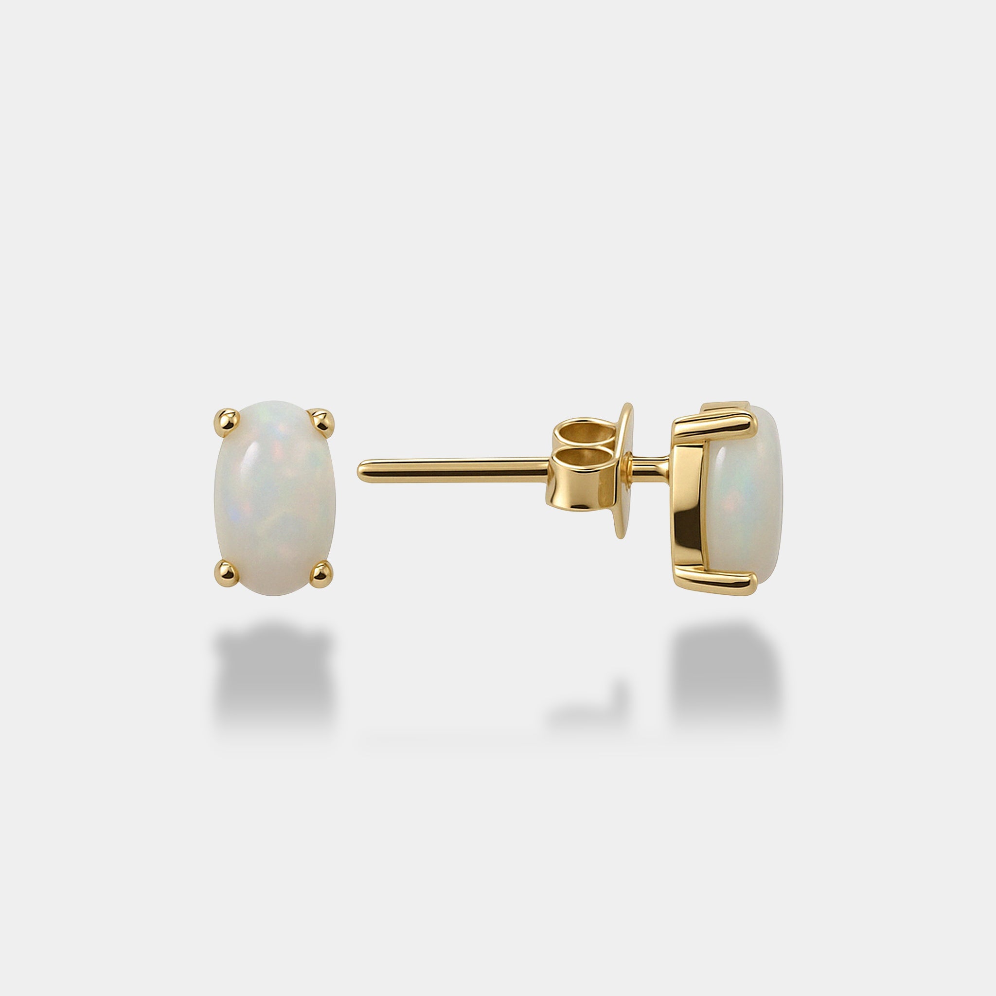 Opal Vidalı Küpe