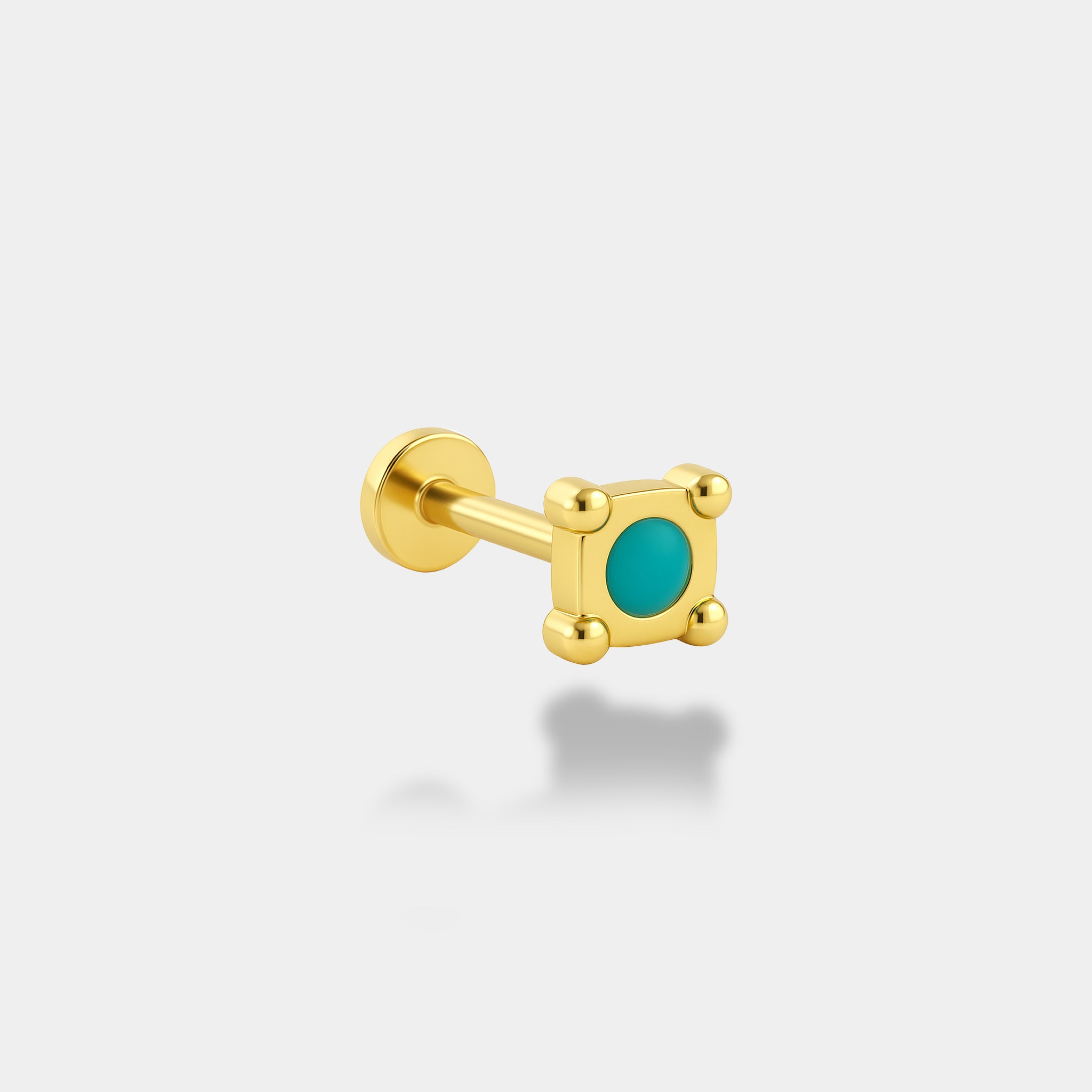 Renkli Kare Piercing