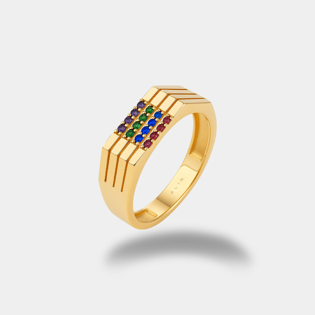 Renkli Taşlı Yüzük
