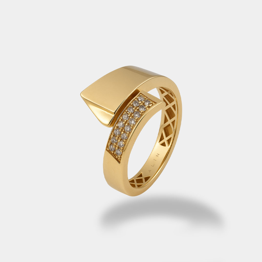 Taşlı Çapraz Yüzük