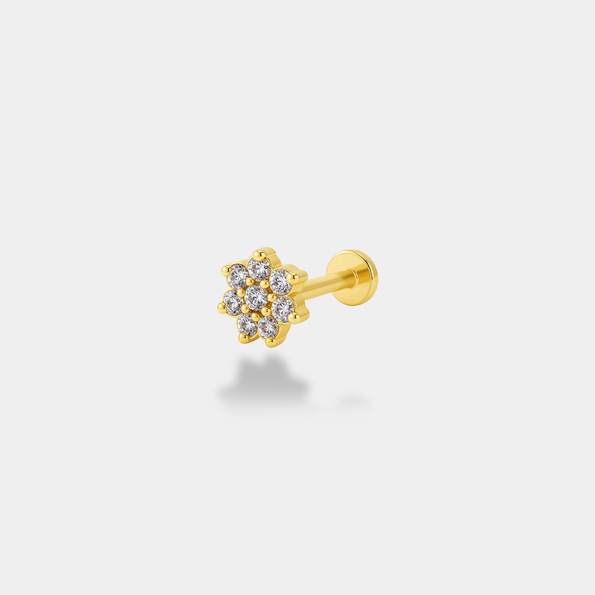 Taşlı Çiçek Piercing