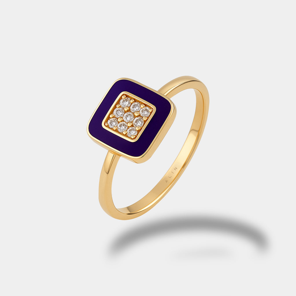 Taşlı Kare Yüzük