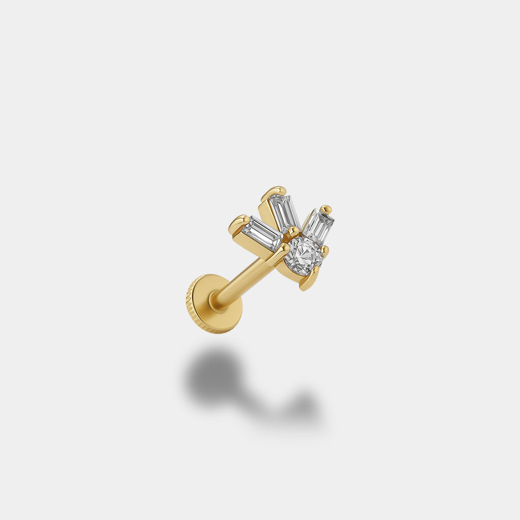 Taşlı Ok Piercing