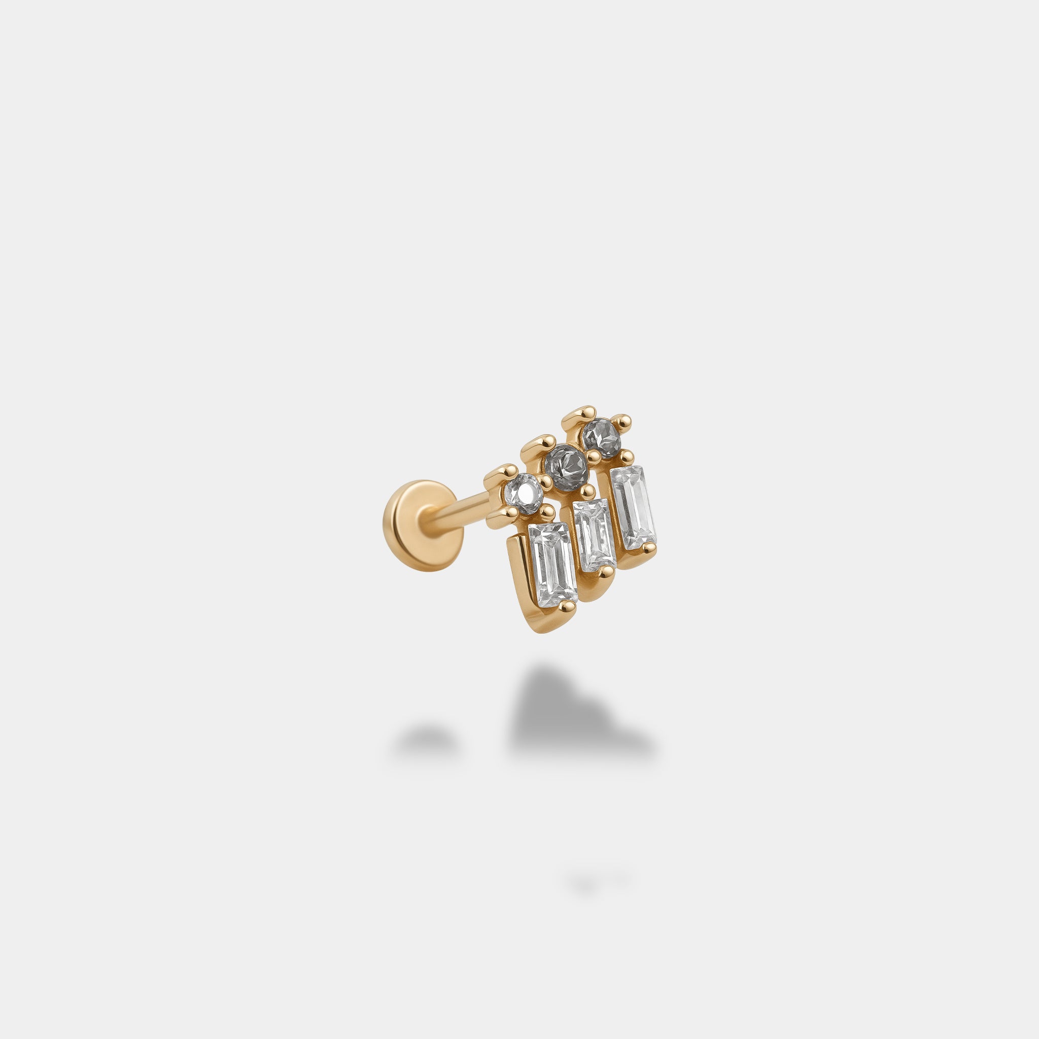 Üç Baget Tektaş Piercing