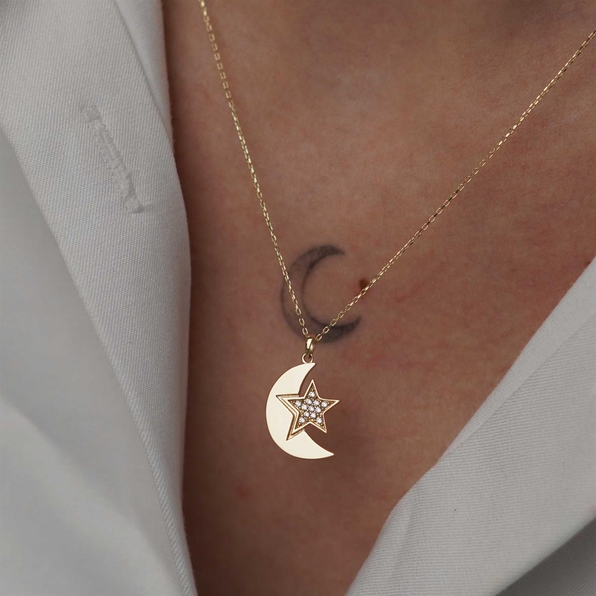 Ay Yıldız Kolye