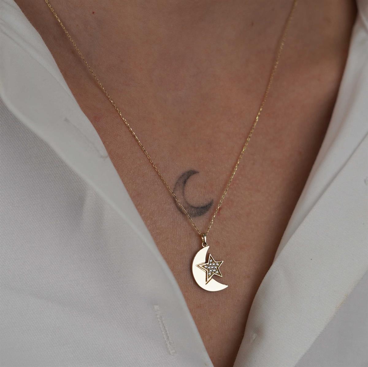 Ay Yıldız Kolye