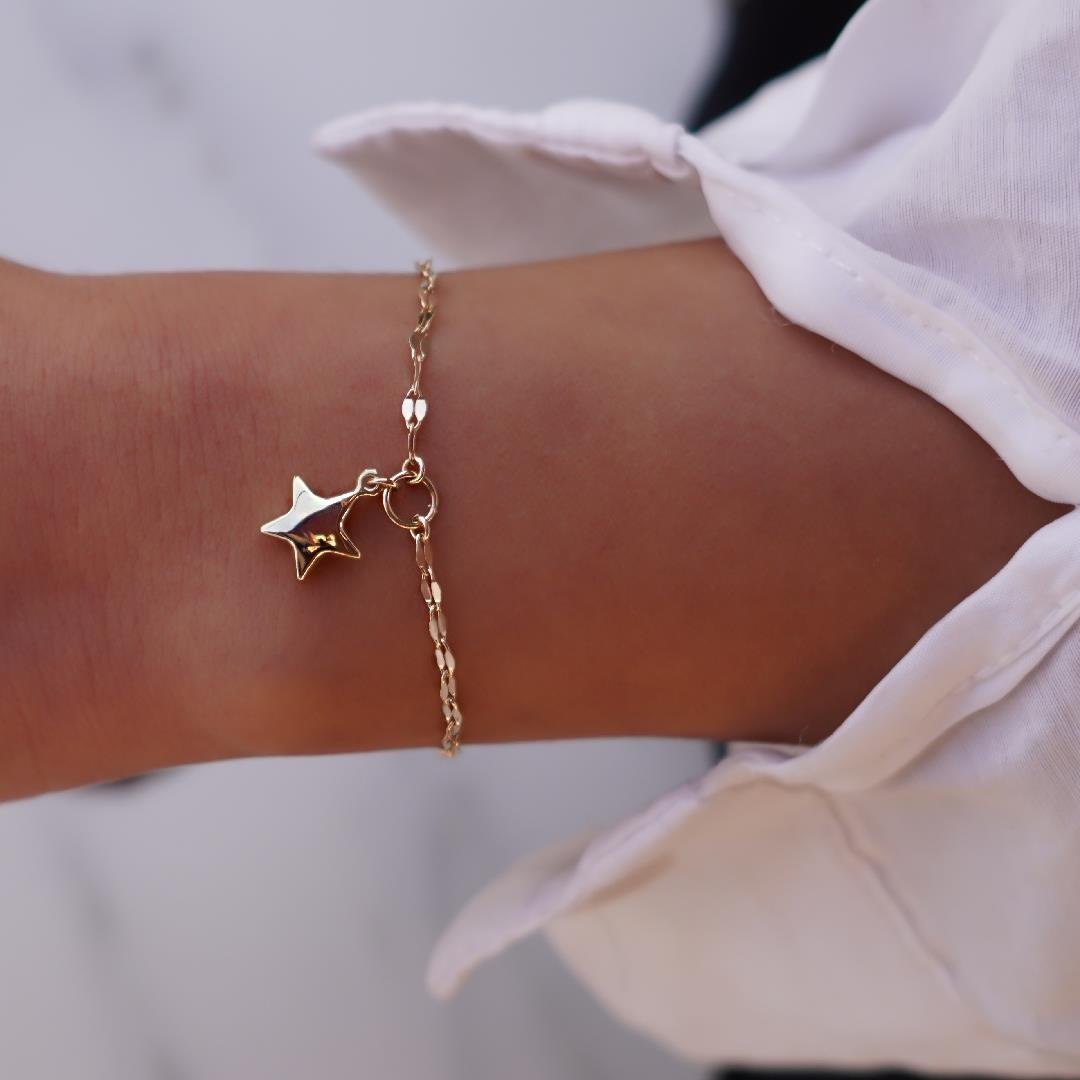 Aynalı Yıldız Bileklik