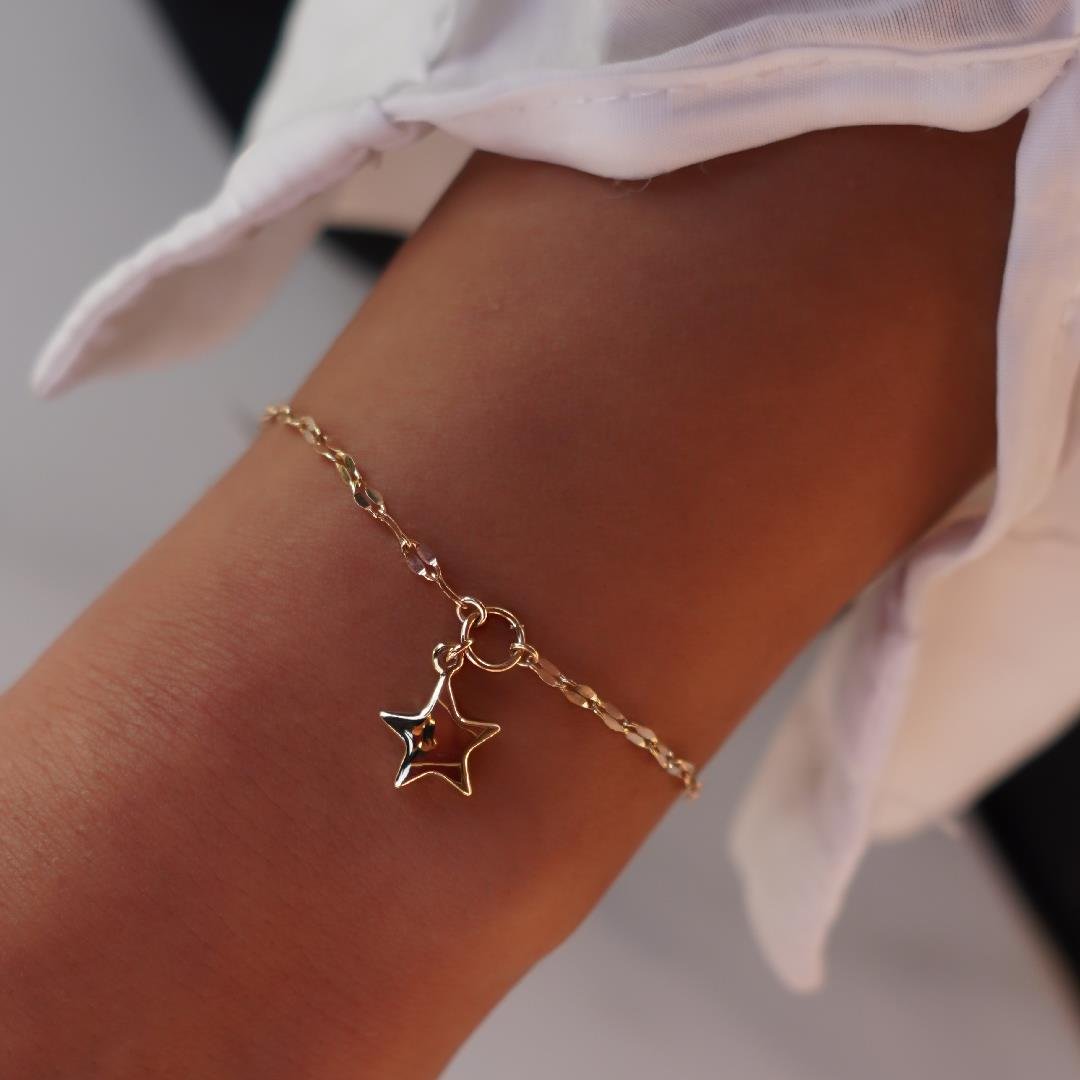 Aynalı Yıldız Bileklik