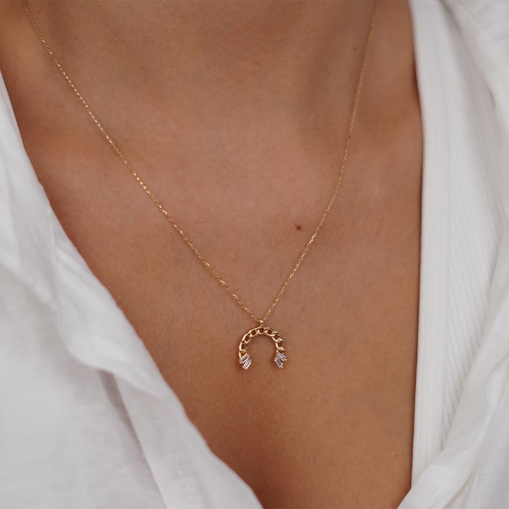 Baget Taşlı Gurmet Kolye