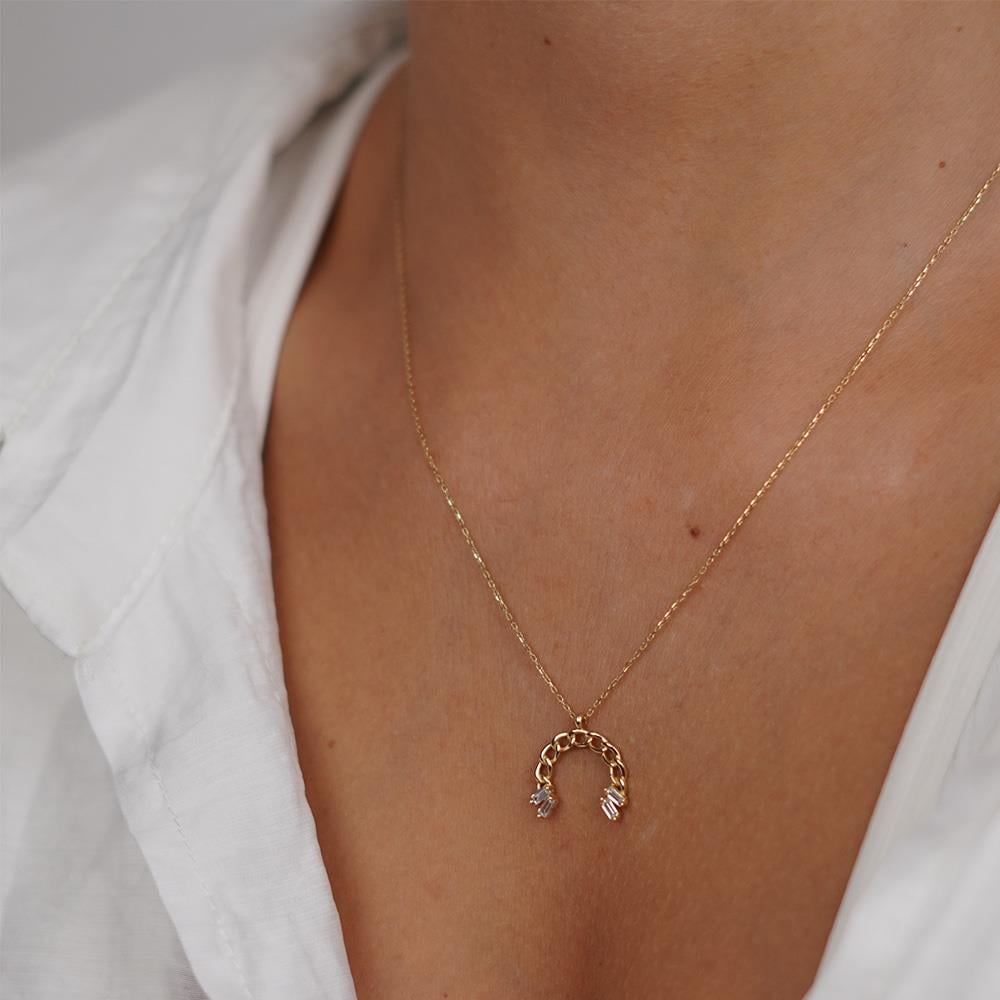 Baget Taşlı Gurmet Kolye