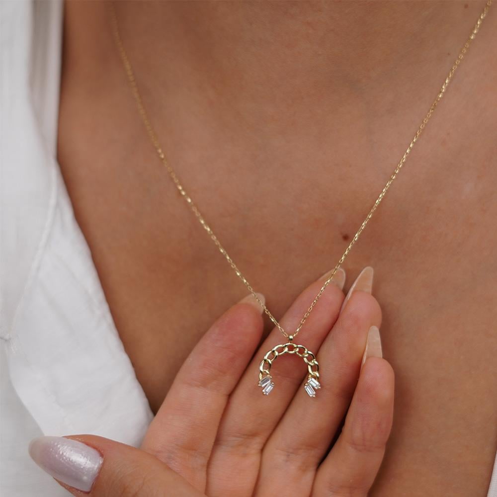 Baget Taşlı Gurmet Kolye