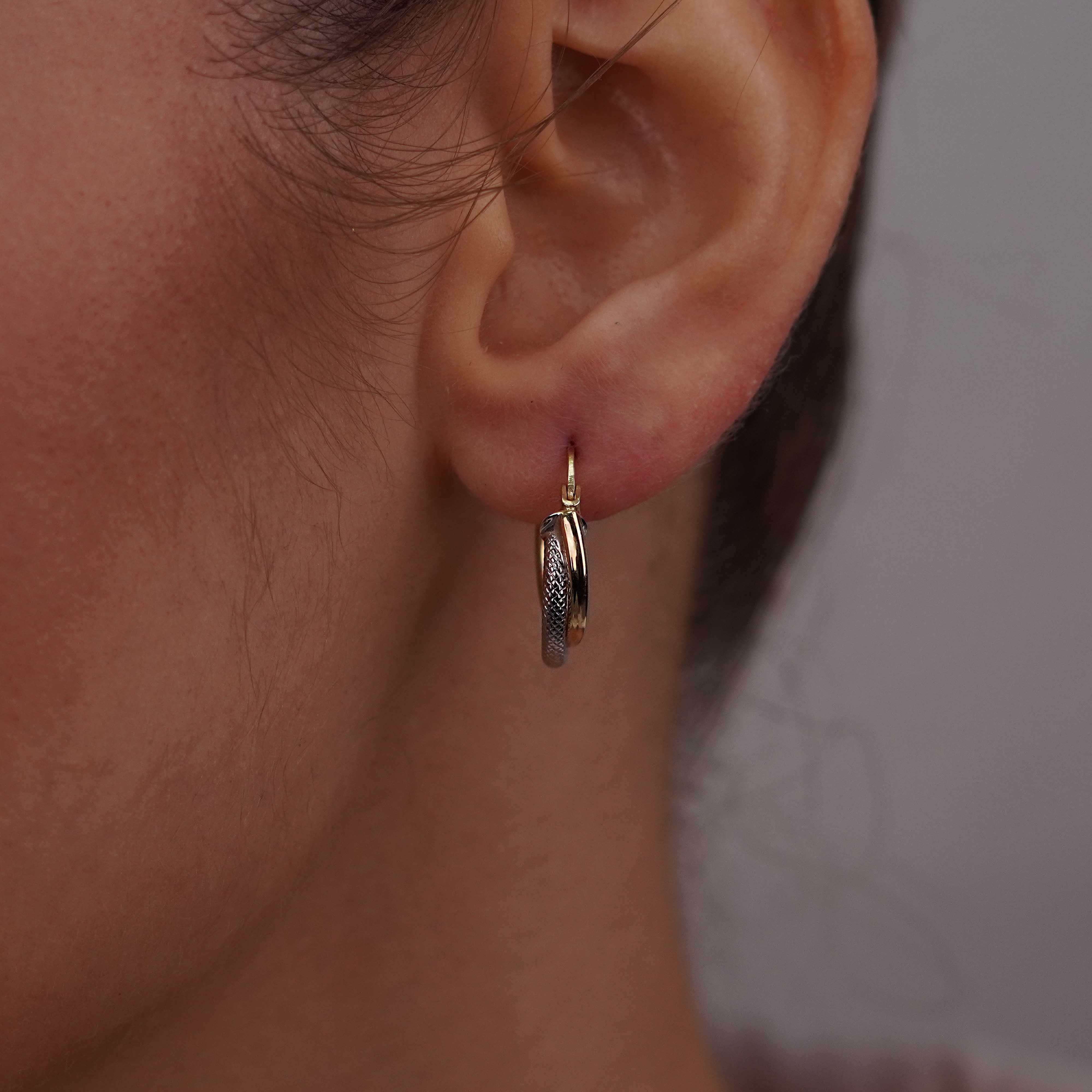 Çift Renk Desenli Halka