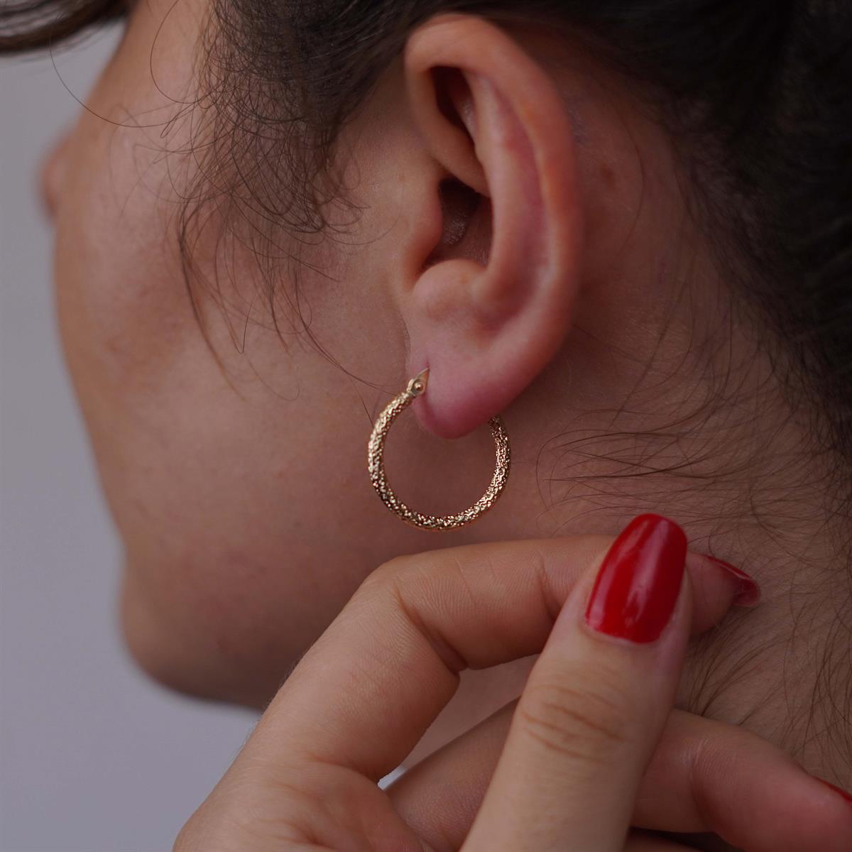 Dokulu Küpe - Medium