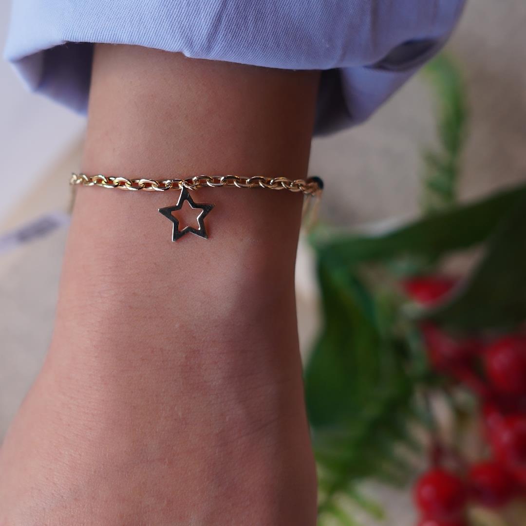 Geçmeli Yıldız Bileklik