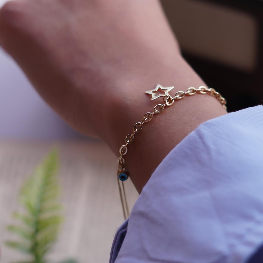 Geçmeli Yıldız Bileklik