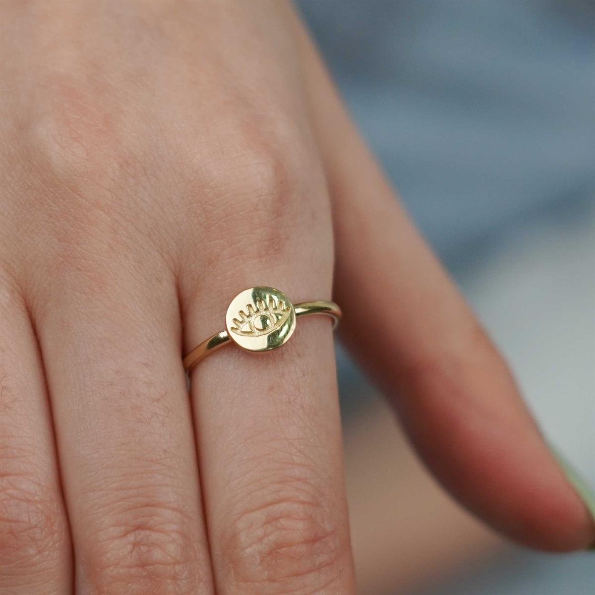 Göz Gravür Yüzük