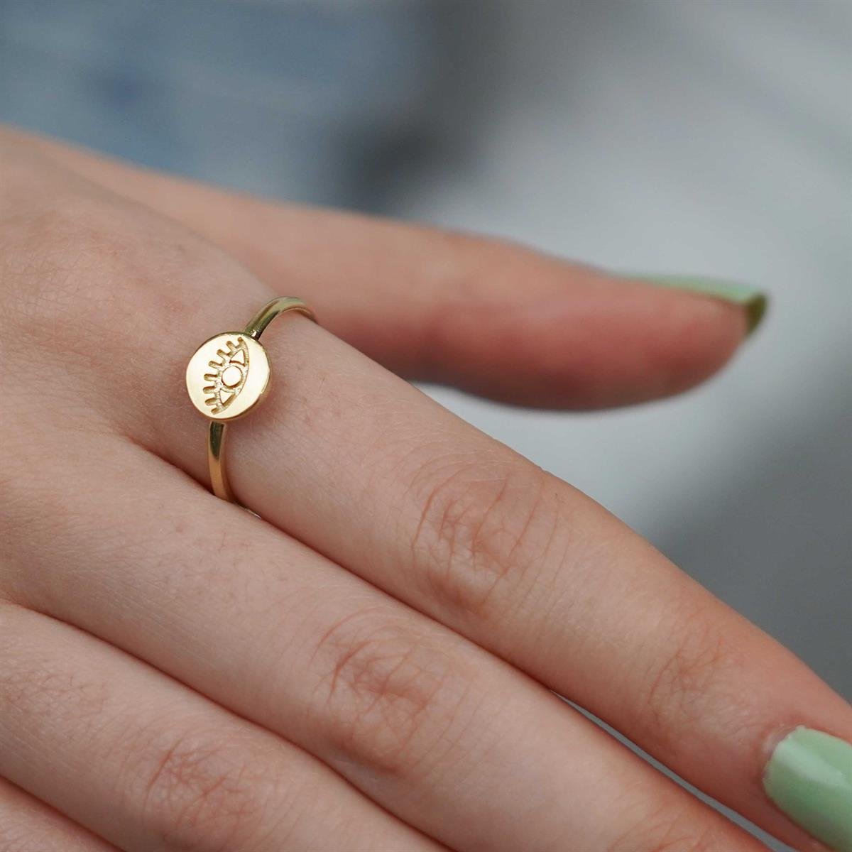 Göz Gravür Yüzük