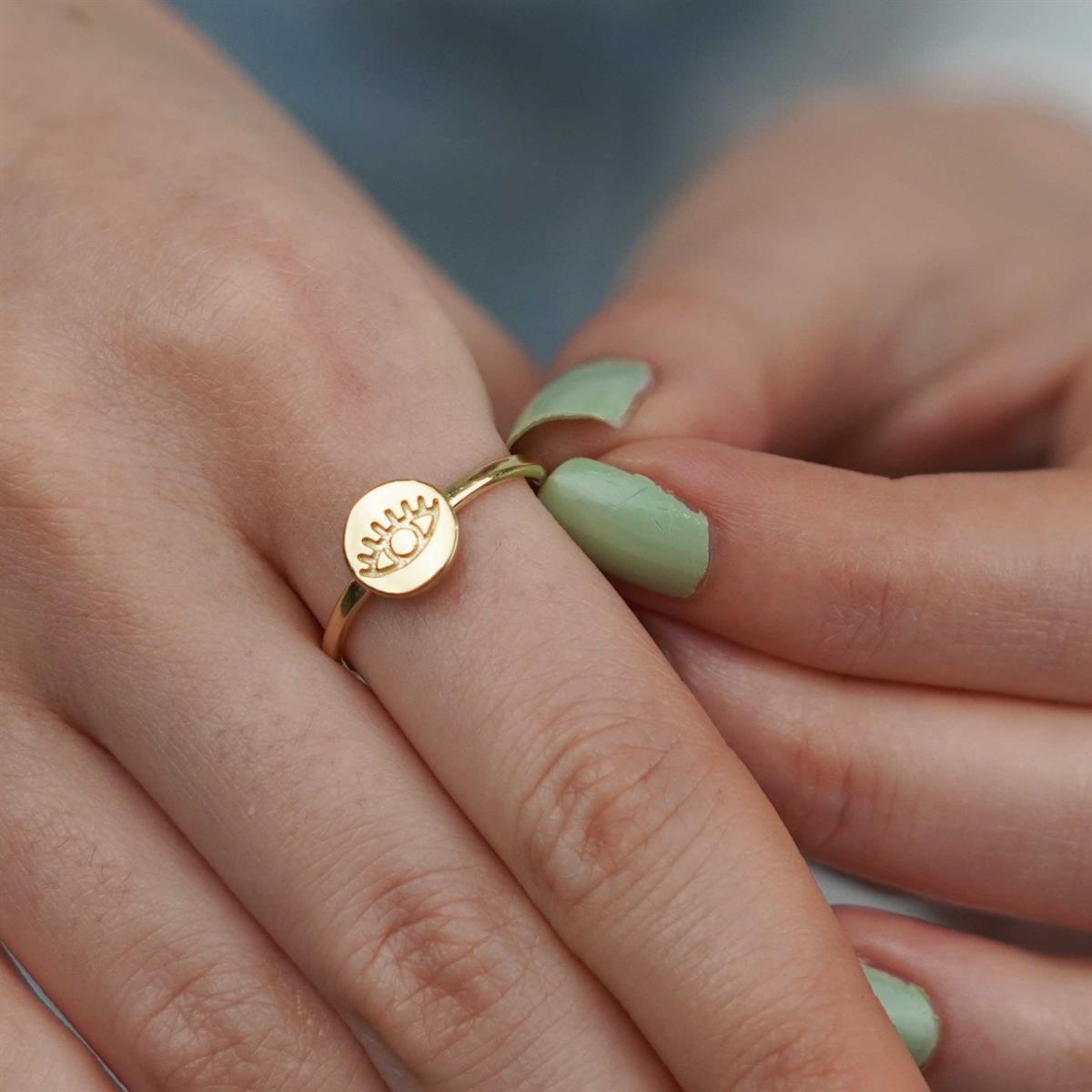 Göz Gravür Yüzük