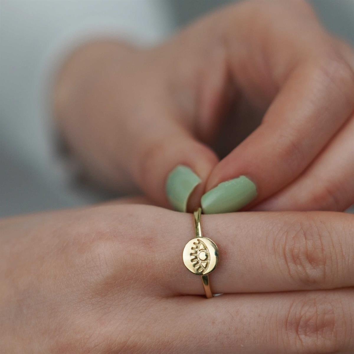 Göz Gravür Yüzük