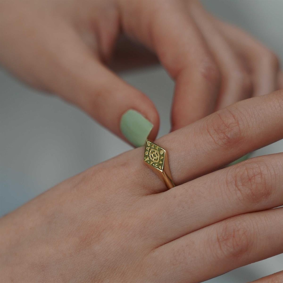 Gravür Güneş Yüzük