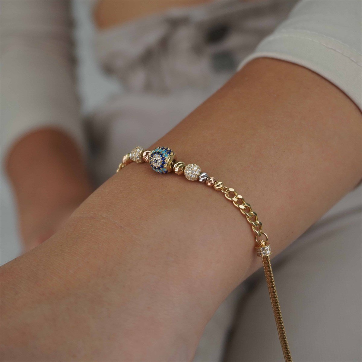 Gurmet Nazar Boncuklu Dorika Bileklik