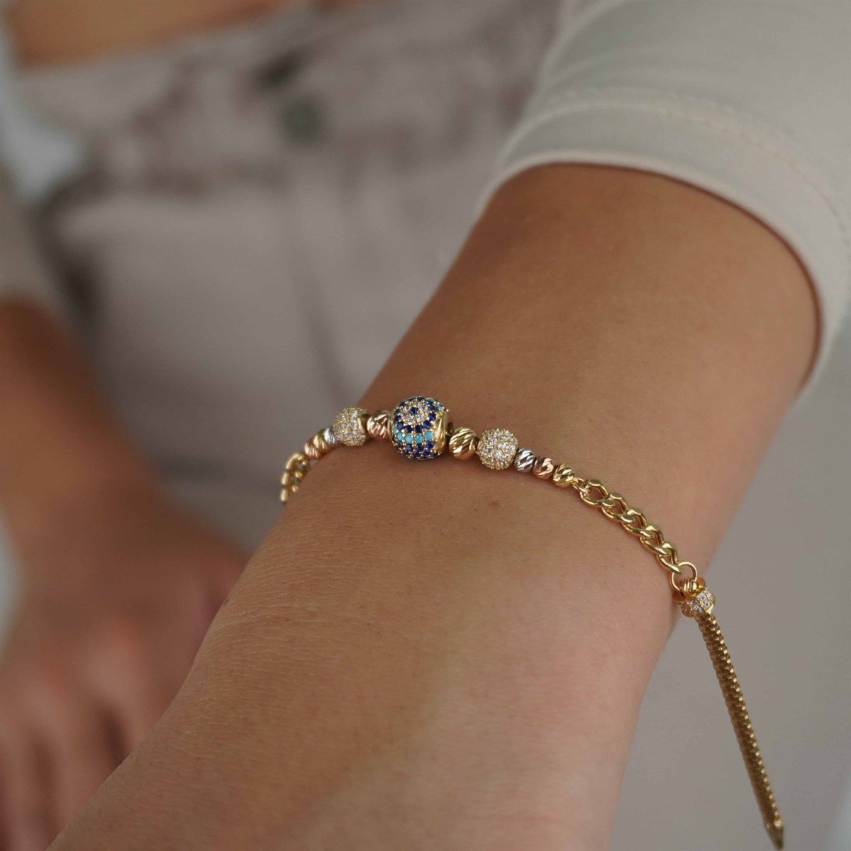 Gurmet Nazar Boncuklu Dorika Bileklik