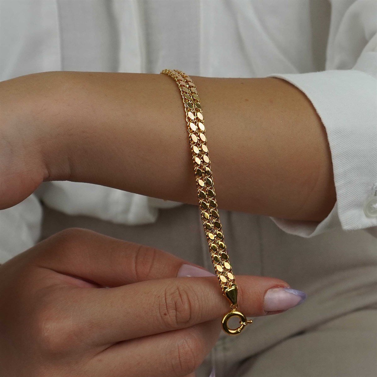 İki Sıra Arpa Bileklik