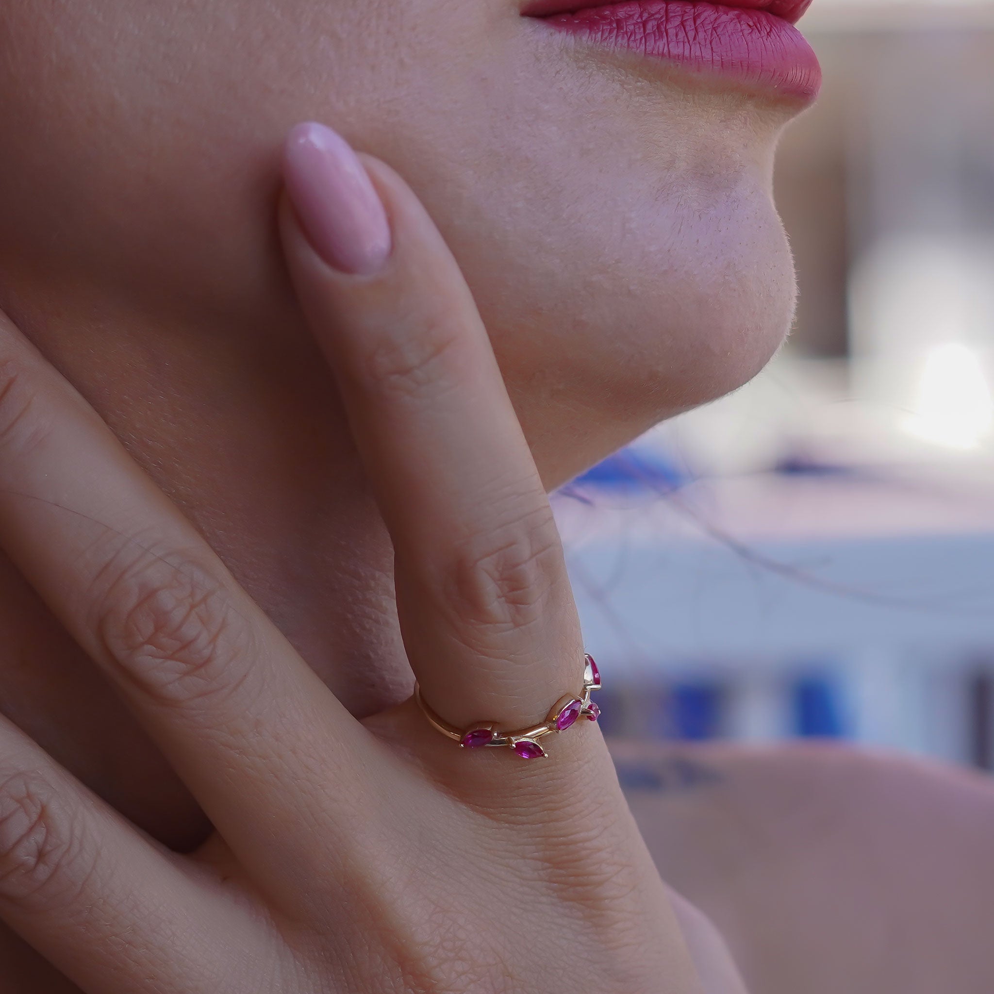 Kırmızı Başak Yüzük