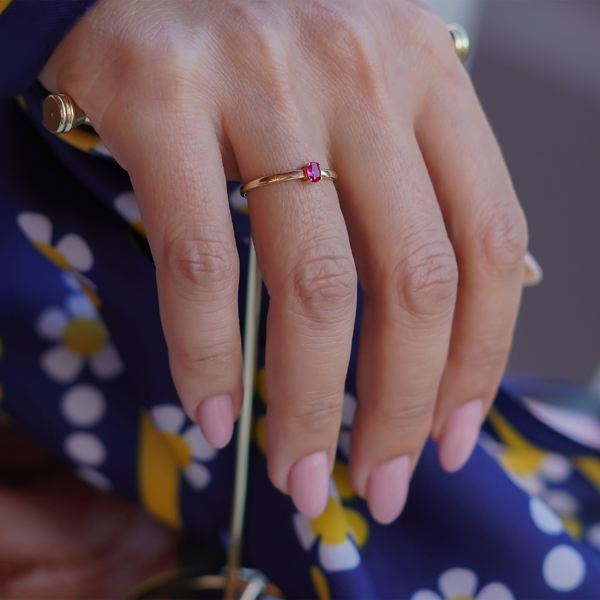 Kırmızı Opal Yüzük