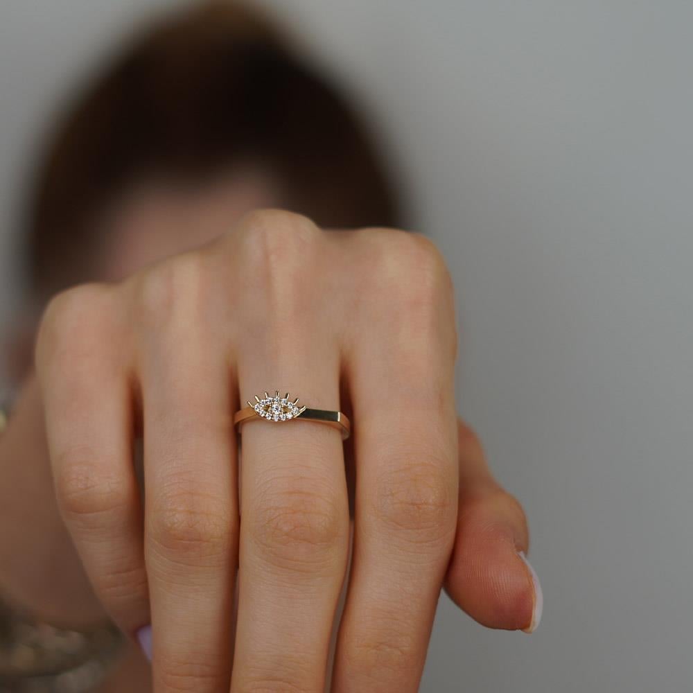 Kirpik Çizgi Yüzük