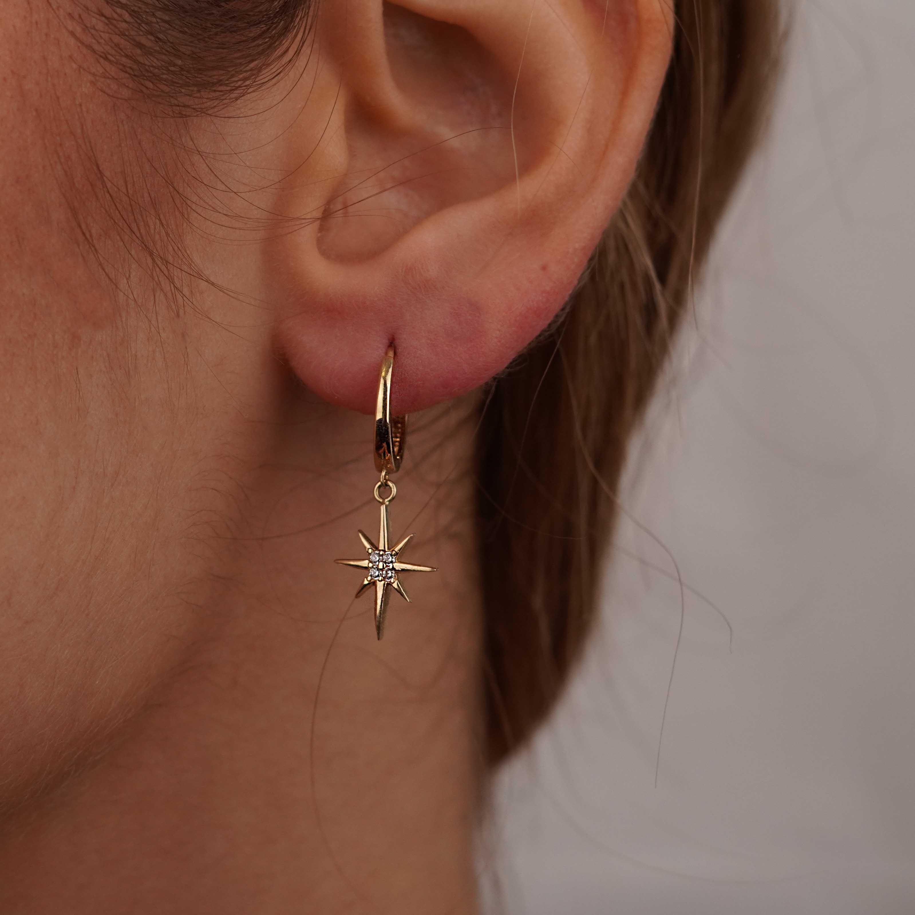 Kuzey Yıldızı Küpe