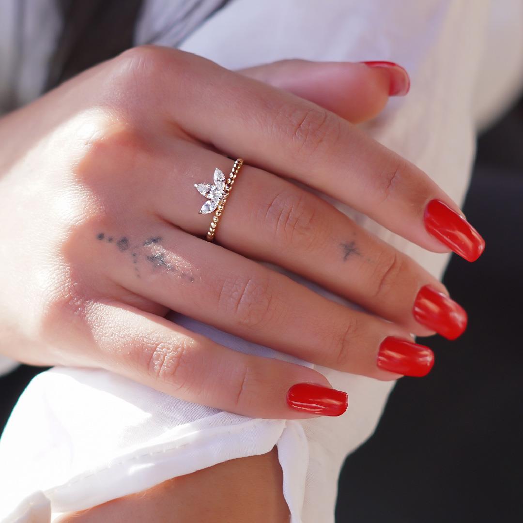 Lotus Top Top Yüzük