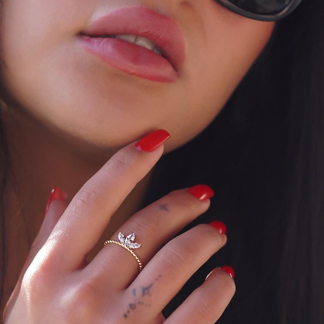 Lotus Top Top Yüzük