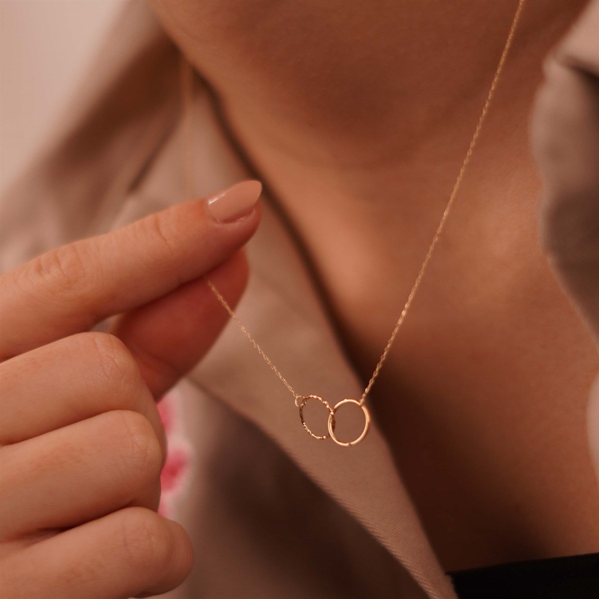 Minimal Halka Kolye