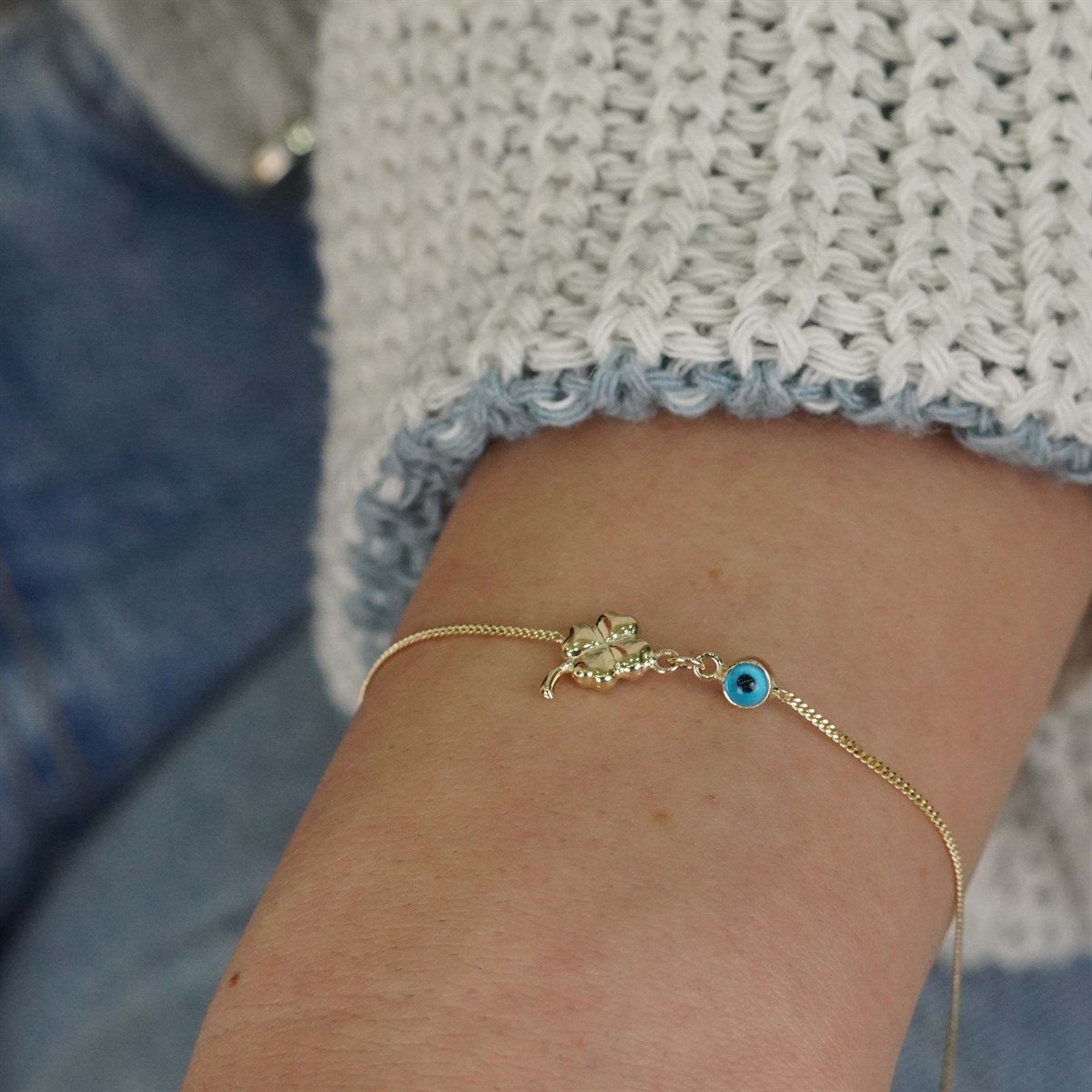 Minimal Yonca Bileklik