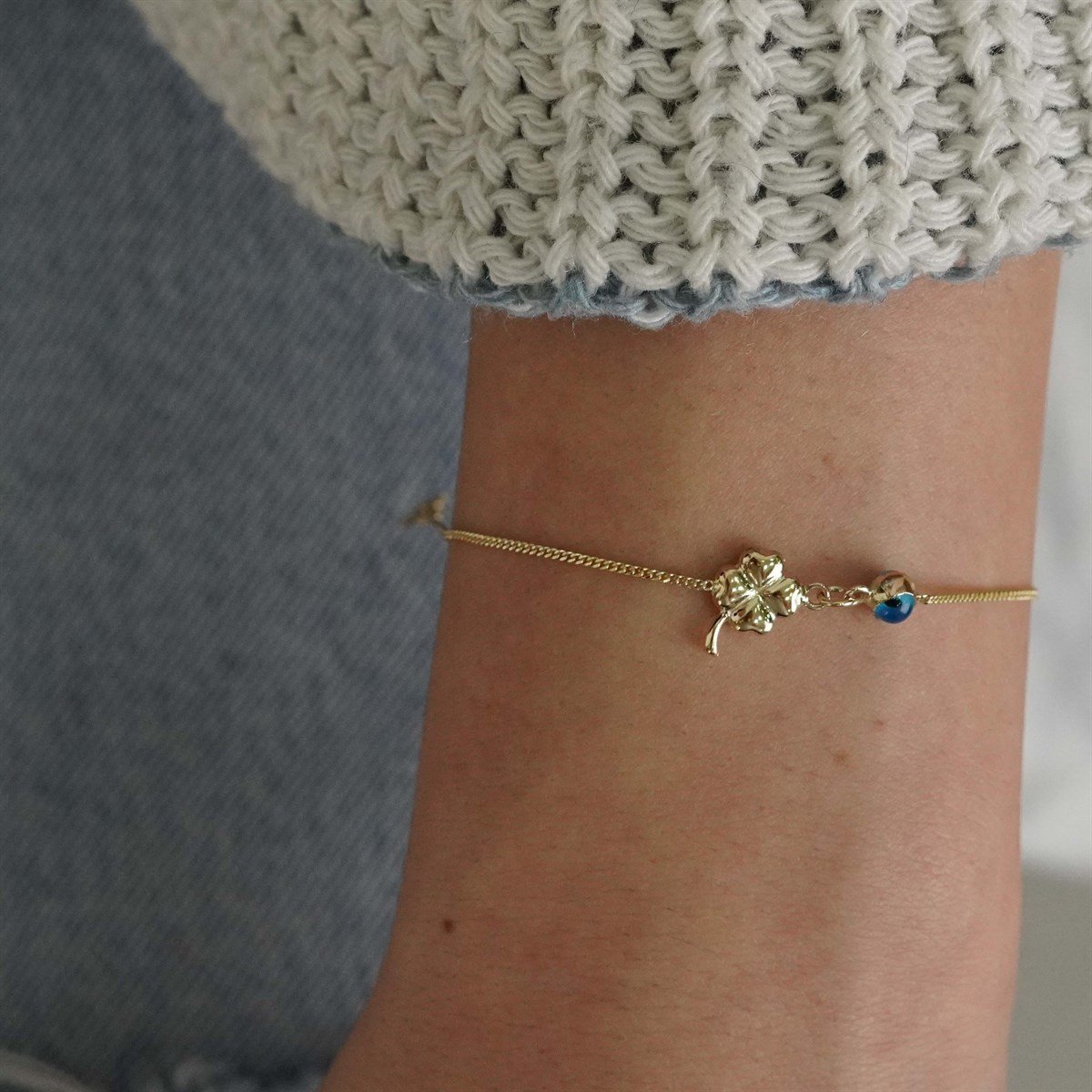 Minimal Yonca Bileklik