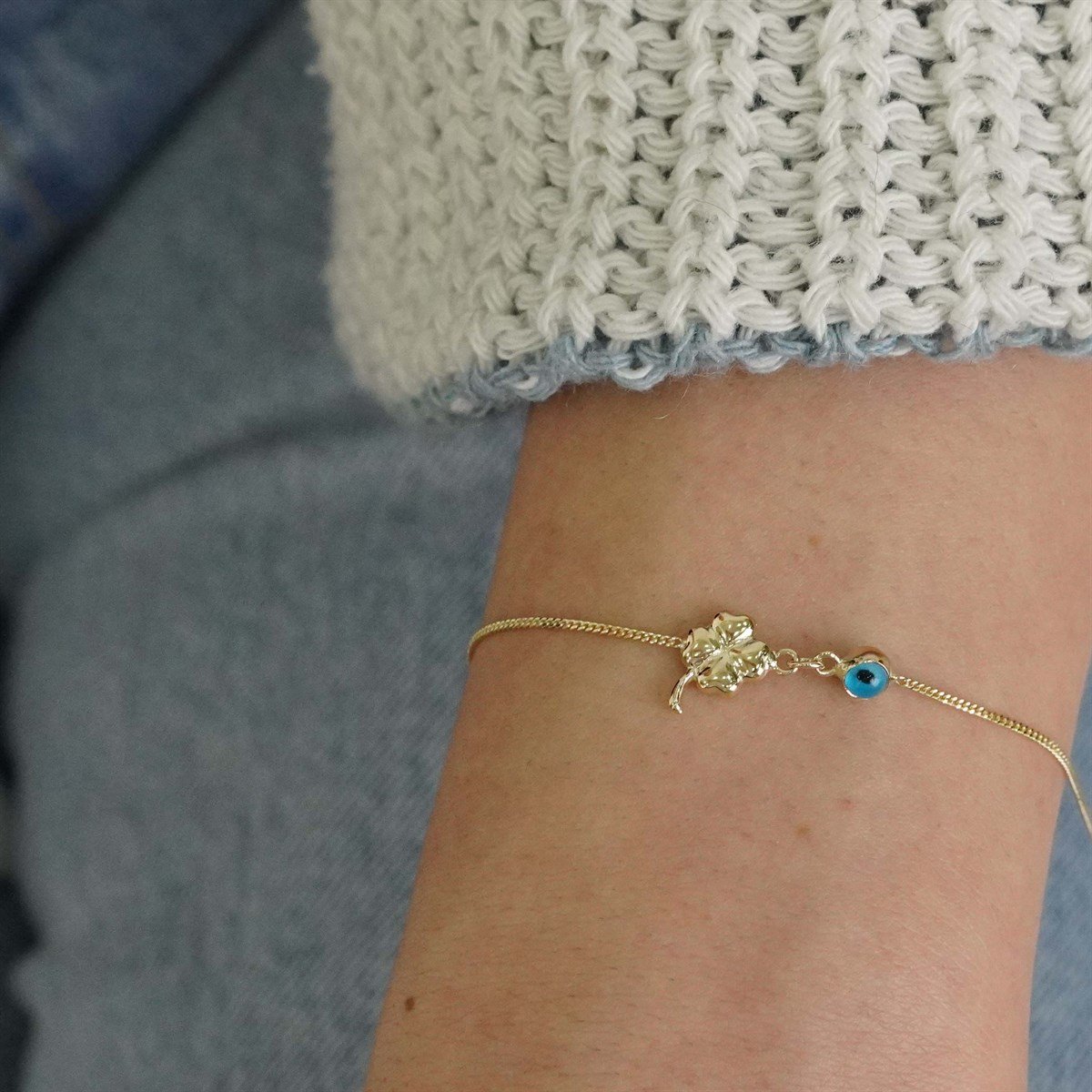 Minimal Yonca Bileklik