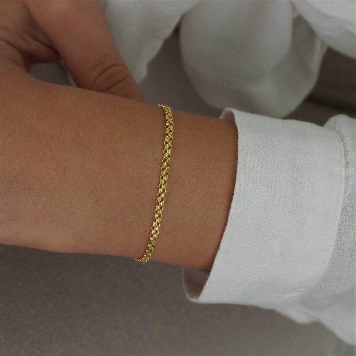 Örgü Bismark Bileklik - İnce