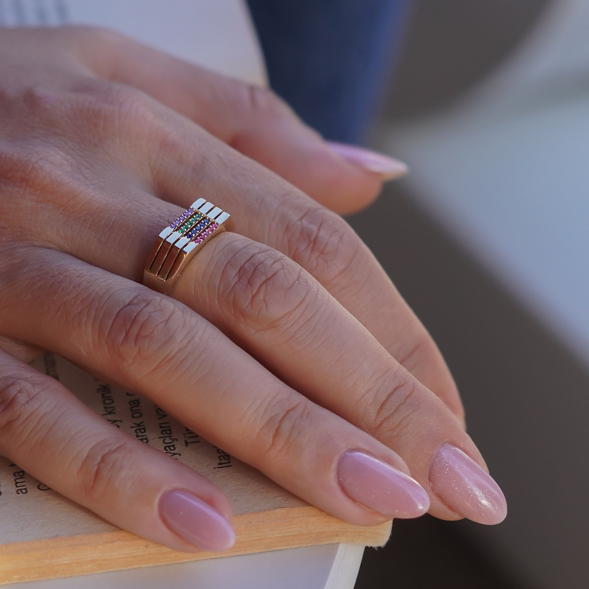 Renkli Taşlı Yüzük