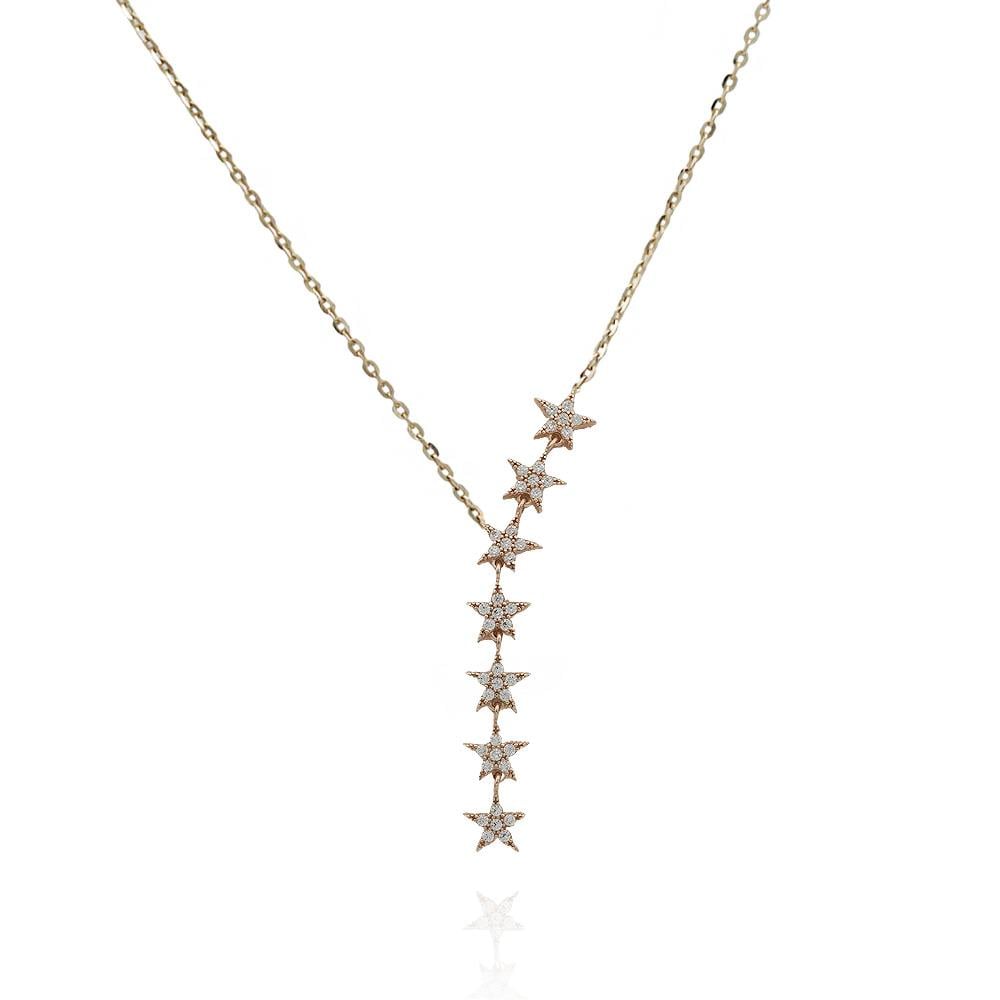 Sıralı Yıldız Kolye
