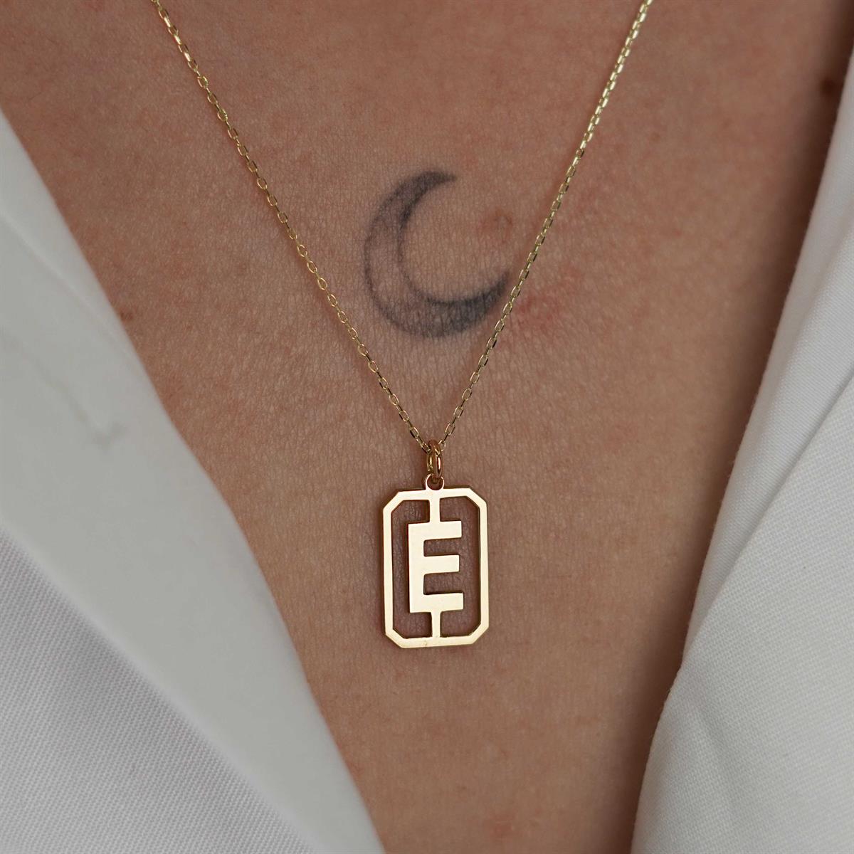 Tasarım Harf Kolye - Sade