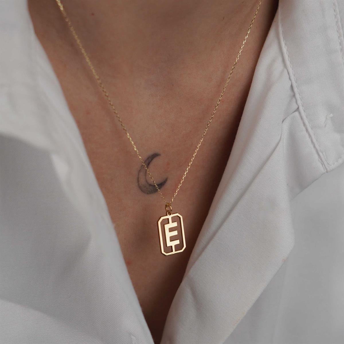 Tasarım Harf Kolye - Sade