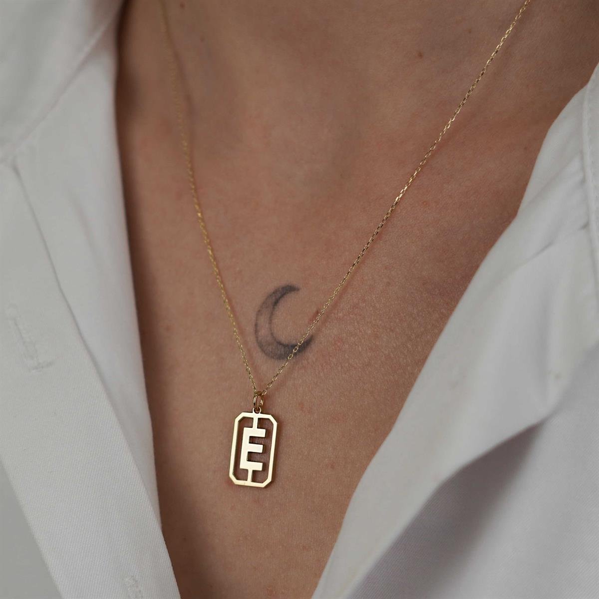 Tasarım Harf Kolye - Sade