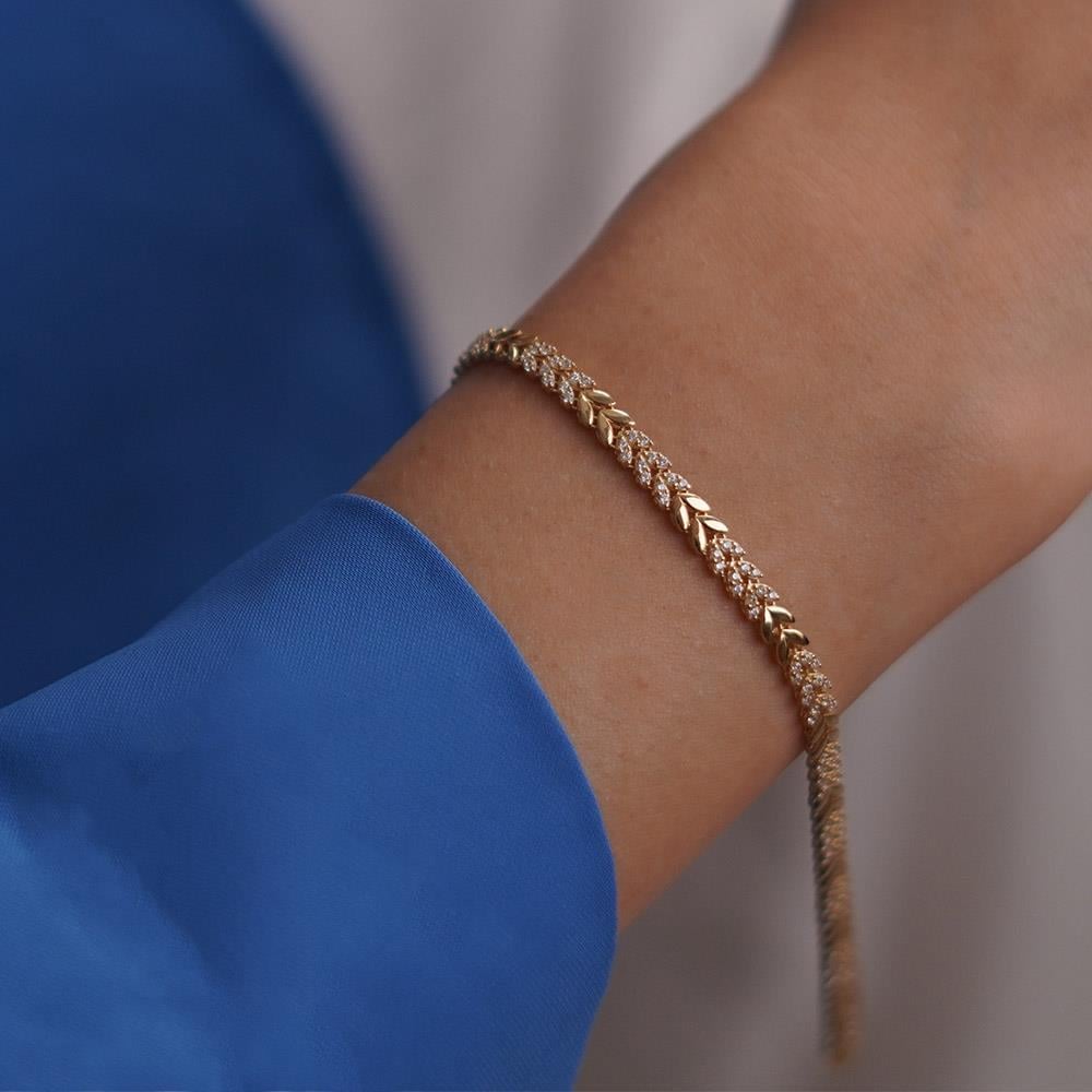 Taşlı Başak Bileklik