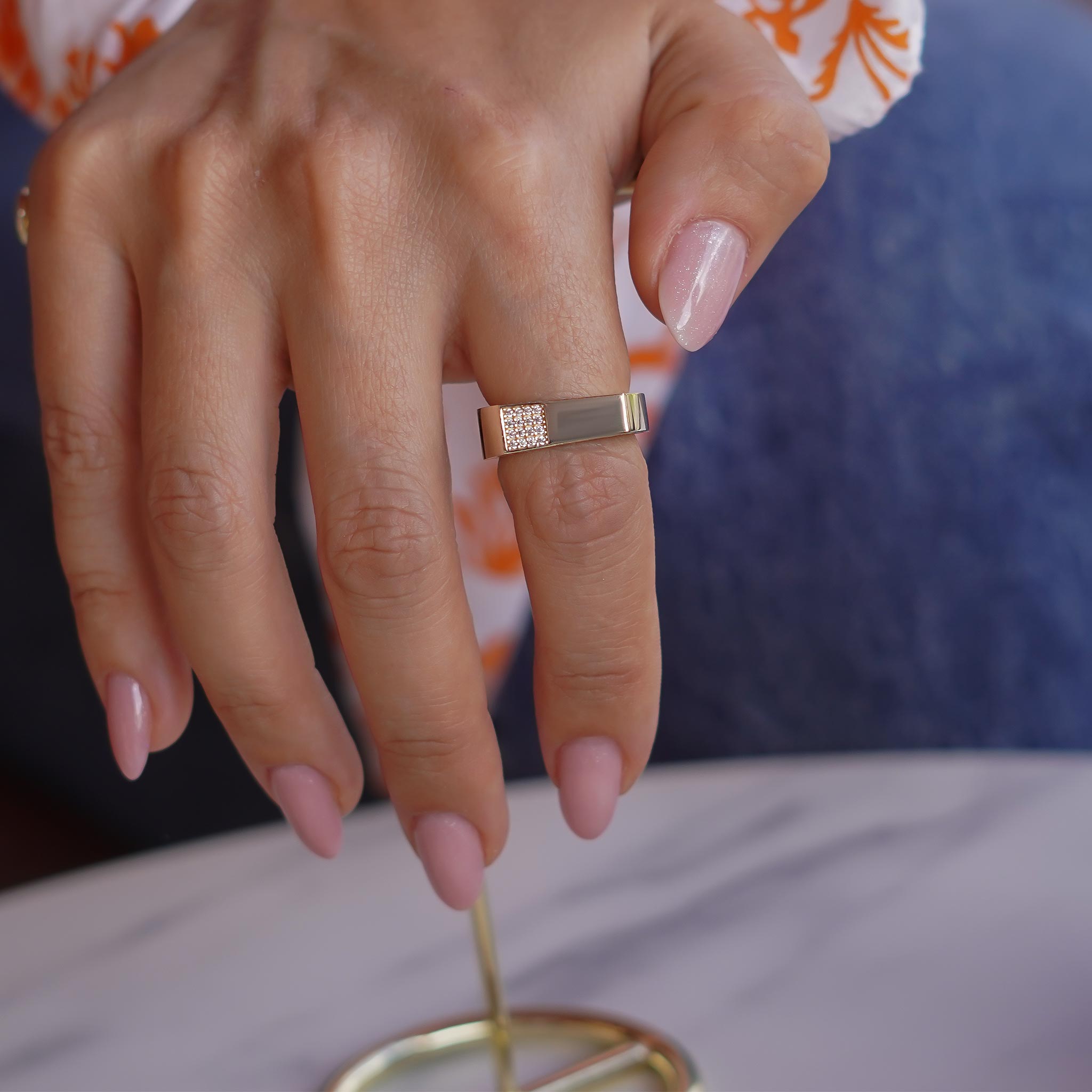 Taşlı Çizgi Yüzük